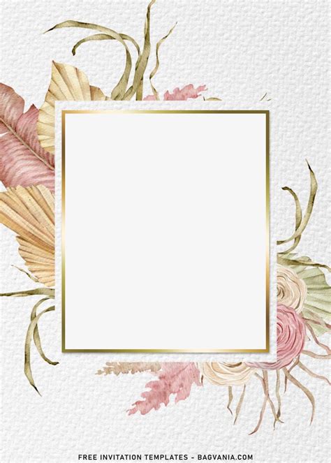 11 Modest Marble Pampas Grass Birthday Invitation Templates Artofit