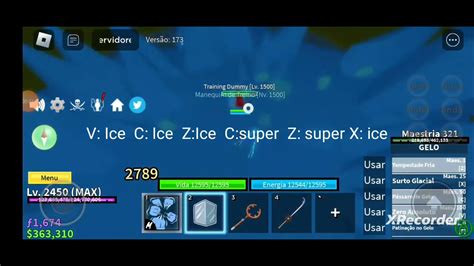 Combo Ice E Super Humano Hit Kill Ponto Em Fruta YouTube