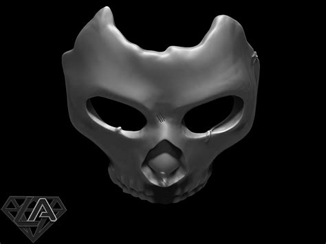 COD MW 2019 Ghost Azrael Mask 3D Model By LAfactorystore