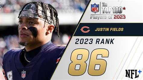 86 Justin Fields QB Bears Top 100 Players Of 2023 YouTube