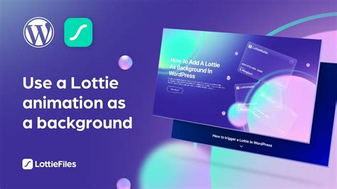 How To Use A Lottie Animation As A Background In Wordpress Youtube