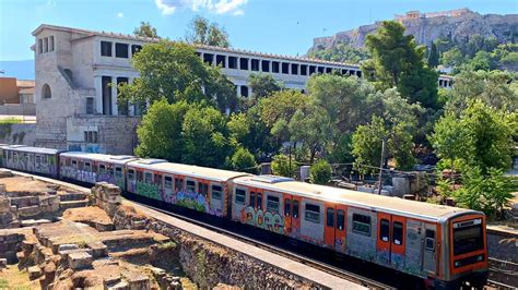 Metro System In Athens Greece Lines Youtube