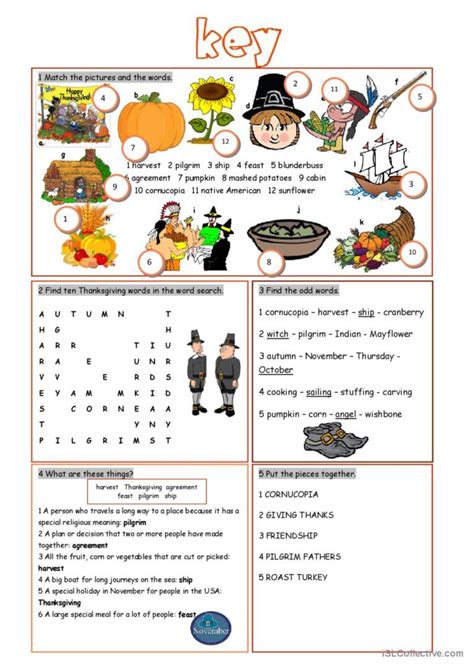 Free Thanksgiving Vocabulary Worksheet Download Free Thanksgiving