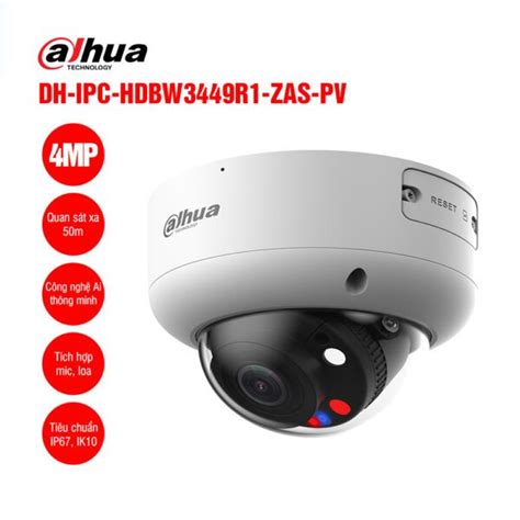 Camera IP 4MP DAHUA DH IPC HDBW3449R1 ZAS PV