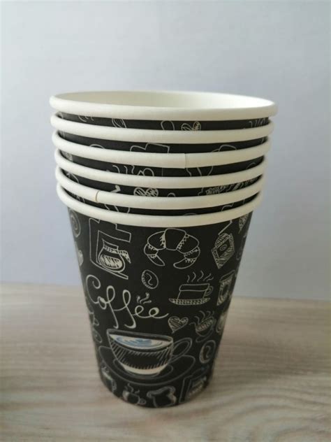 Manufacturer Custom Logo Printed Disposable Single Wall Paper Cup With