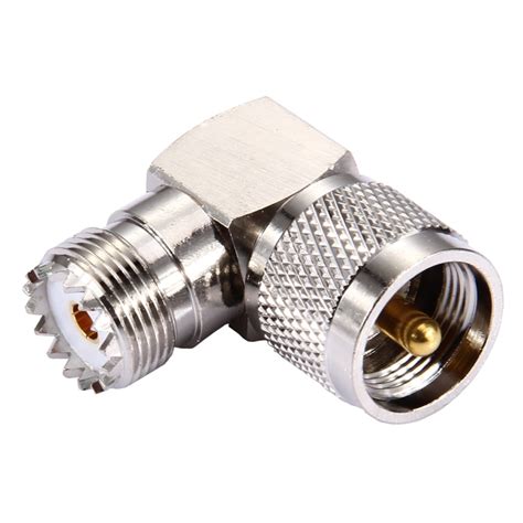 UHF Female To UHF Male Connector 90 Degree Elbow Alexnld