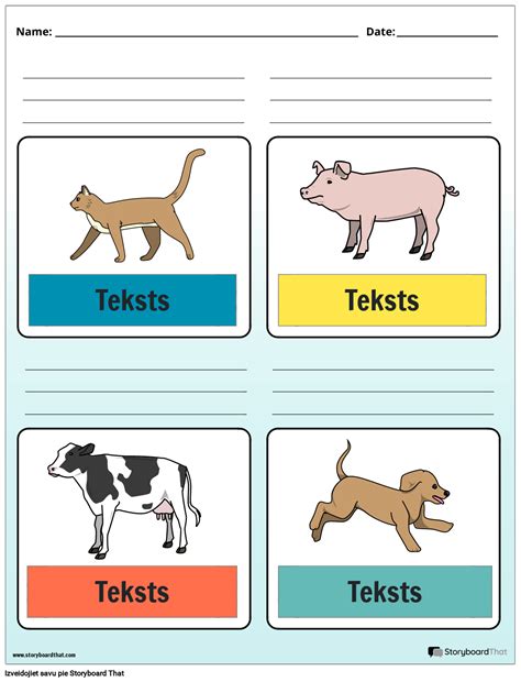 EL Portreta Krāsa 1 Storyboard von lv examples