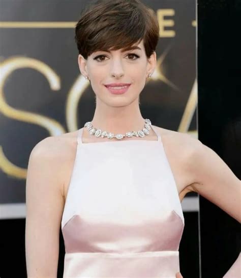 Pixie Haircut Front And Back Anne Hathaway