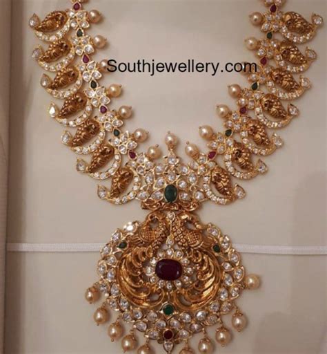 Medium Length Nakshi Haram Indian Jewellery Designs