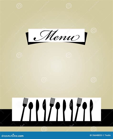 Restaurant Menu Template Design Stock Photos - Image: 26648833