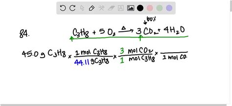 Solved Propane C H Burns In Oxygen To Produce Carbon Dioxide And