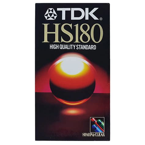 Tdk Hs Vhs Cassette Tape Retro Style Media