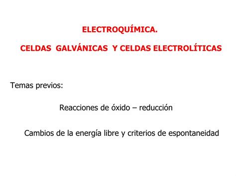 Pdf Electroqu Mica Celdas Galv Nicas Y Celdas Electrol Ticas