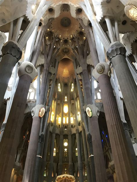 Inside The Sagrada Família In Barcelona Spain Rpics