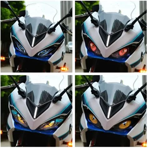 Motorcycle Accessories Front Fairing Headlight Guard Sticker Head Light