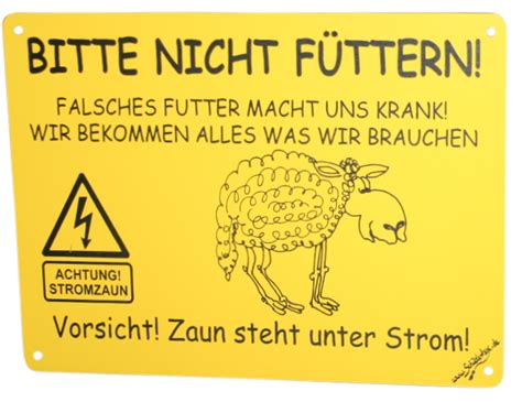 Schild SCHAFE füttern verboten 3 groß Gravurschild