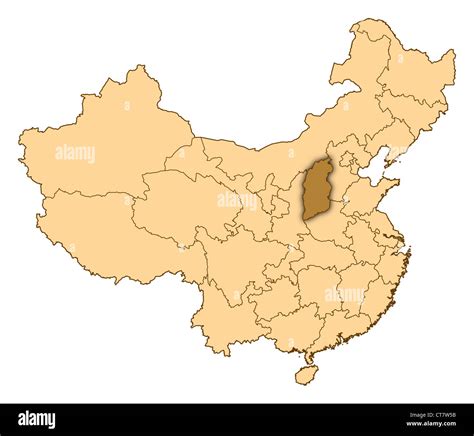 Shanxi china asia map Cut Out Stock Images & Pictures - Alamy