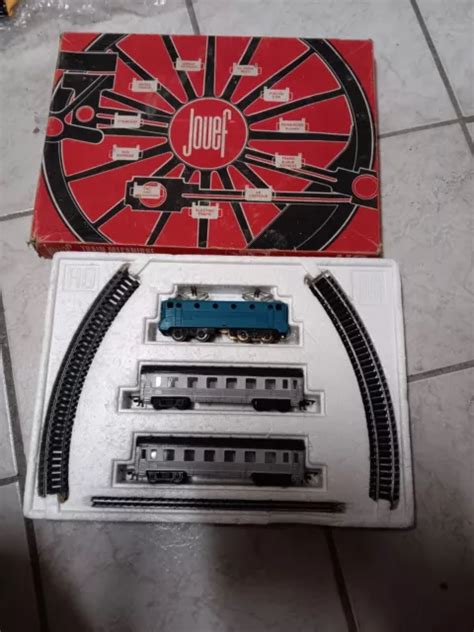 COFFRET JOUEF HO train électrique locomotive bb9004 bleu rail et wagon