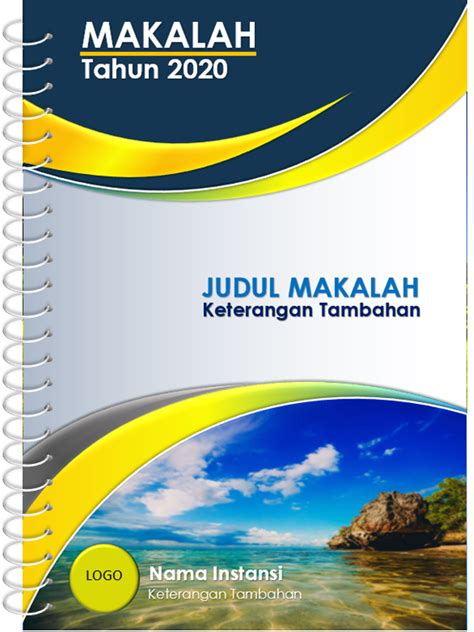 Contoh Cover Makalah Yang Dibuat Dengan Word Dan PowerPoint PAKAR