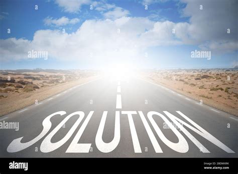 road concept solution stock photo alamy