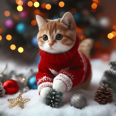 Premium Photo | Christmas cats