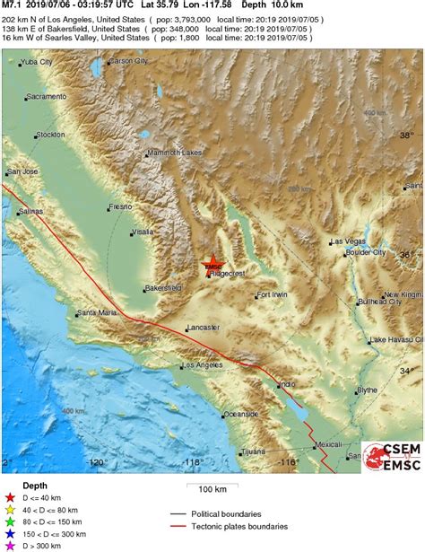 Powerful M Earthquake Hits Southern California The Watchers