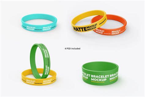 Brilliant Wristband Psd Mockup Templates