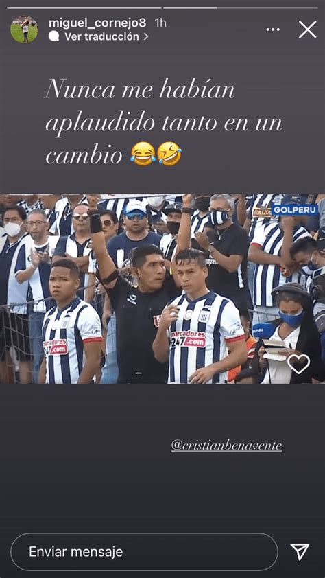 Alianza Lima Cornejo Sobre Su Ingreso Con Benavente Nunca Me Hab An