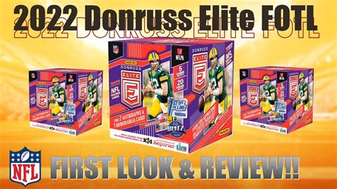 Donruss Elite Fotl Hobby Box First Look Review Best Looking