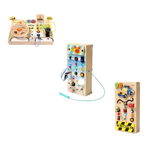 PLANCHE SENSORIELLE EN bois à LED Montessori pour les tout petits de 1