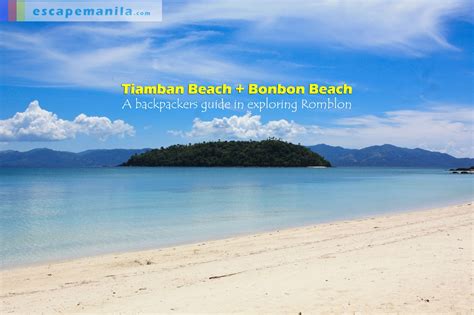 Tiamban Beach And Bonbon Beach Romblon A Backpackers Guide Escape