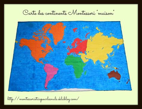 Cartes Des Continents Carte Des Continents G Ographie Montessori 58368