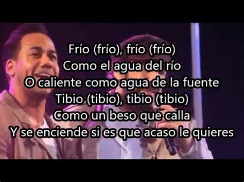 Juan Luis Guerra ft Romeo Santos Frío Frío letra YouTube