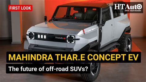 Mahindra Thar E Concept EV The Future Of Off Road SUVs YouTube