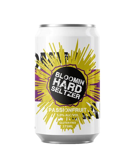 Bloomin Hard Seltzer Passionfruit Cans 375ml Boozy