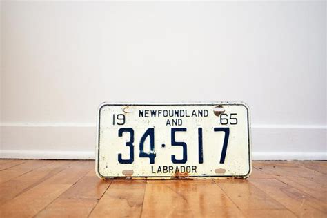 1965 Newfoundland and Labrador License Plate Start Your | Etsy Canada ...