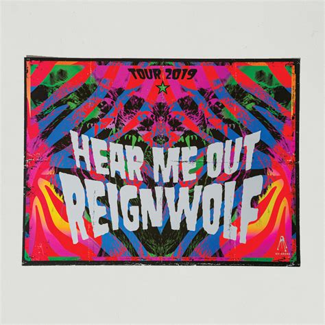 2019 Hear Me Out Psychedelic Poster • Reignwolf