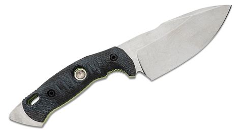 Fobos Knives Alaris Fixed Blade Knife 492 Cpm 3v Stonewashed Drop