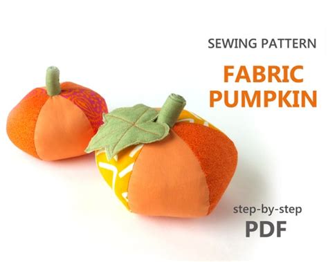 Pumpkin Sewing Pattern Pdf Fabric Pumpkins Patterns Etsy