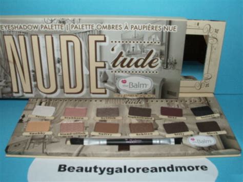 THE BALM COSMETICS NUDE TUDE EYE SHADOW EYESHADOW PALETTE W BRUSH NEW