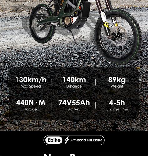 Mid Drive Electric Dirt Bike V W Surron Ultra Bee Ah