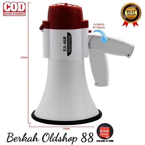 Jual Megaphone Pengeras Suara EALSEM ES 45UR Rekam Suara Sirine USB