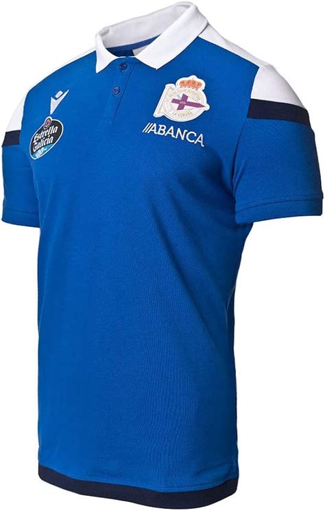 Macron Rc Deportivo La Coru A Travel Polo Blue Amazon Es