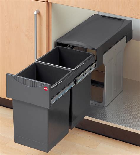 Pull Out Waste Bin For Hinged Door Cabinets Hailo Tandem H Fele U K