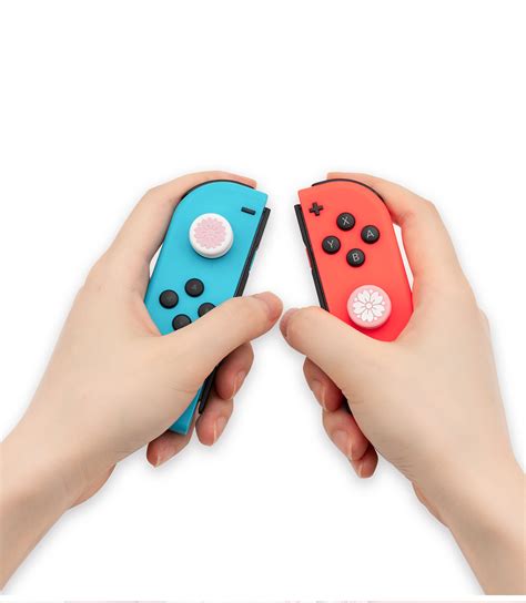 4 Pcs Set Switch Thumb Grip Caps Pink Joycon Grippers Nintendo Etsy