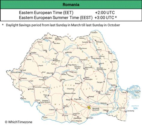 Romania Time Zone - WhichTimezone