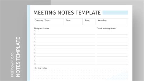 Meeting Notes Free Google Docs Template Gdoc Io