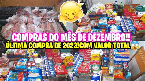 COMPRAS DO MÊS DEZEMBRO PARA 3 PESSOAS ÚLTIMA COMPRA DE 2023 VALOR