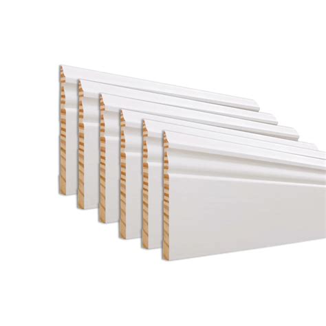 RELIABILT 9/16-in x 5-1/4-in x 12-ft Colonial Primed 5180 Baseboard