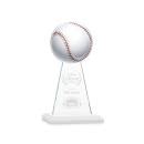 Edenwood Baseball Full Color Etch White Towers Crystal Award